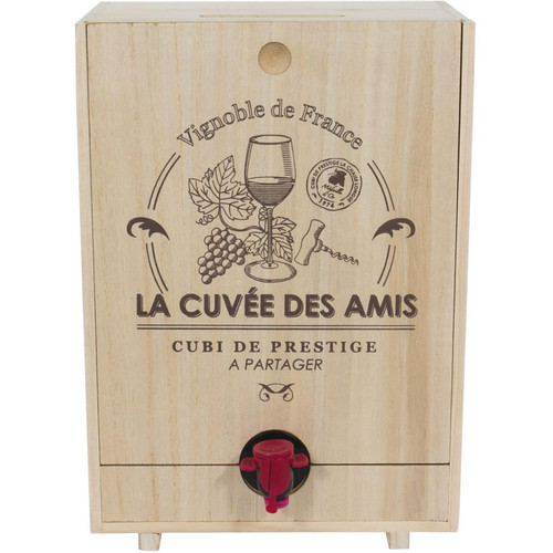 Cubis de Vin Beige WINE - Cuisine et Salle De Bain Soldes