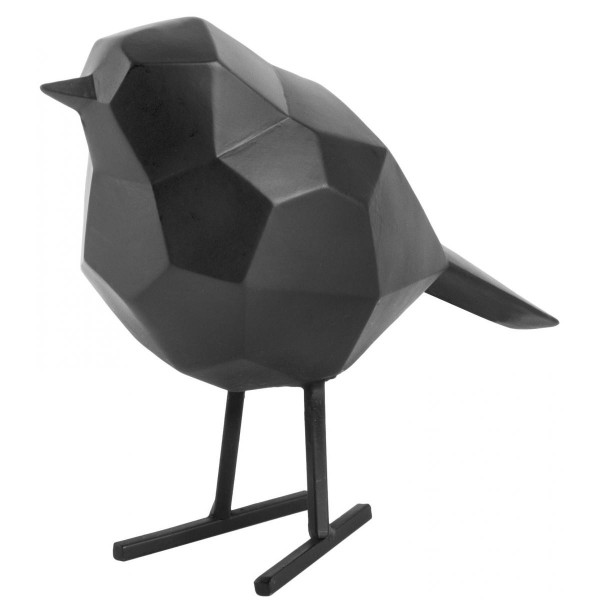 Statue Origami Oiseau en Noir Mat CHIP
