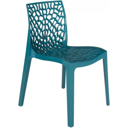Chaise Design Bleu Turquoise GRUYER