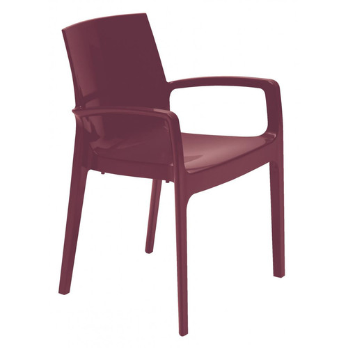 Chaise Design Violette GENES - Chaise avec accoudoir