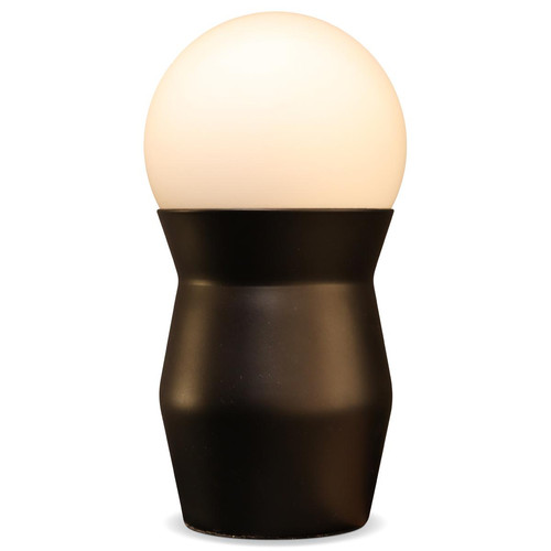 Lampe Tactile Métal Noir VASE - Lampe a poser design