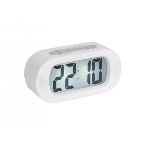 Réveil en Caoutchouc Blanc DRING 3S. x Home  - Horloge rouge design
