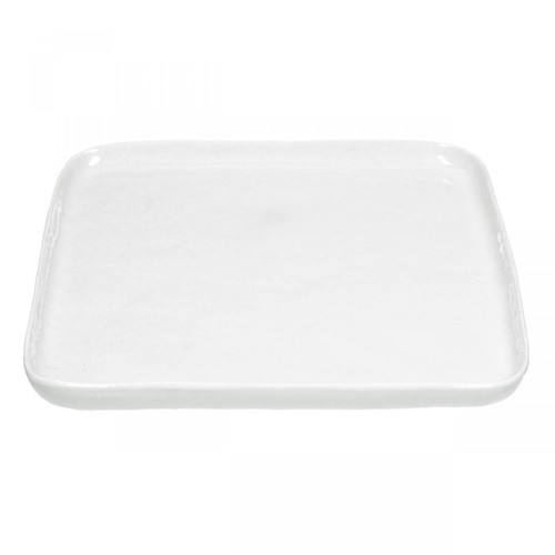 Lot de 4 Assiettes Plates 27x27 cm Blanches en Porcelaine MARCELIN Pomax  - Vaisselle design