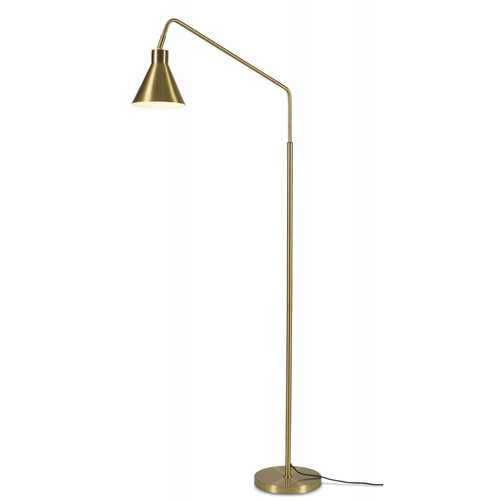 Lampadaire en Fer Doré Articulé LYON - Lampe design