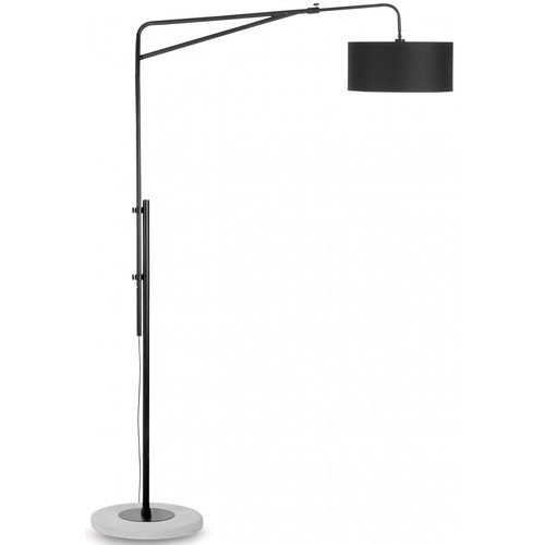 Lampadaire en Fer Noir Pied l.180 cm en Ciment BRIGHTON - It s About Romi - Lampe noire design