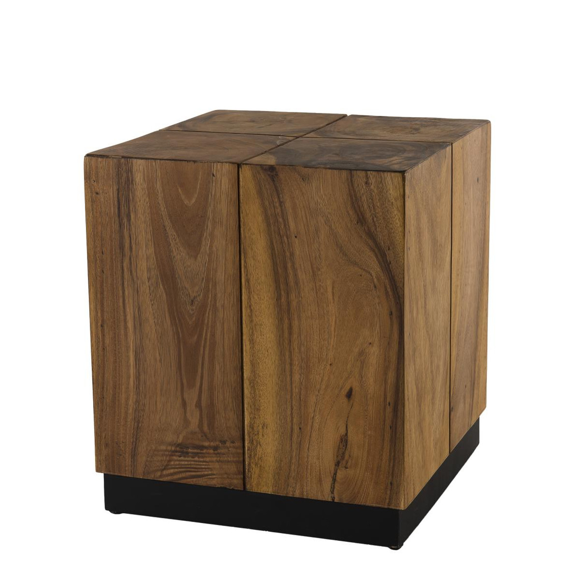 Table d'appoint carrée 38x38cm bois Suar AGRA