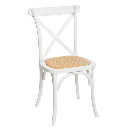 Chaise style Bistro Blanc BISS - Chaises Blanche