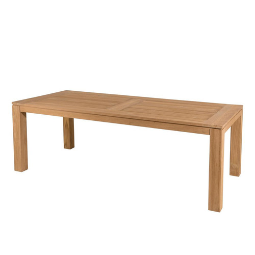 Table de jardin 6/8 personnes - DENVER 220 x 100 cm en bois Teck - Macabane - Macabane meubles