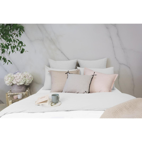 Les basiques - Housse de couette en percale de coton -  blanc - L'Officiel Interiors - Linge de lit