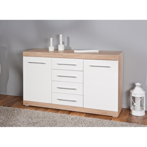 Commode 4 tiroirs Blanche LIDAY
