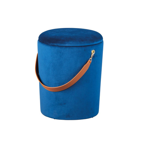 Tabouret Coffre Bleu OUTNEY 3S. x Home  - Chaise velours