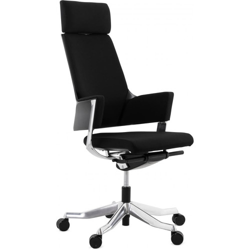 Chaise de bureau ergonomique tissu noir SILKO 3S. x Home  - Chaise de bureau noir