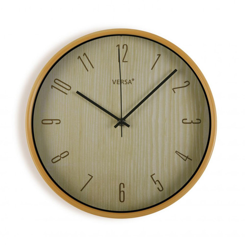 Horloge effet Bois Clair MILAO - Horloge design