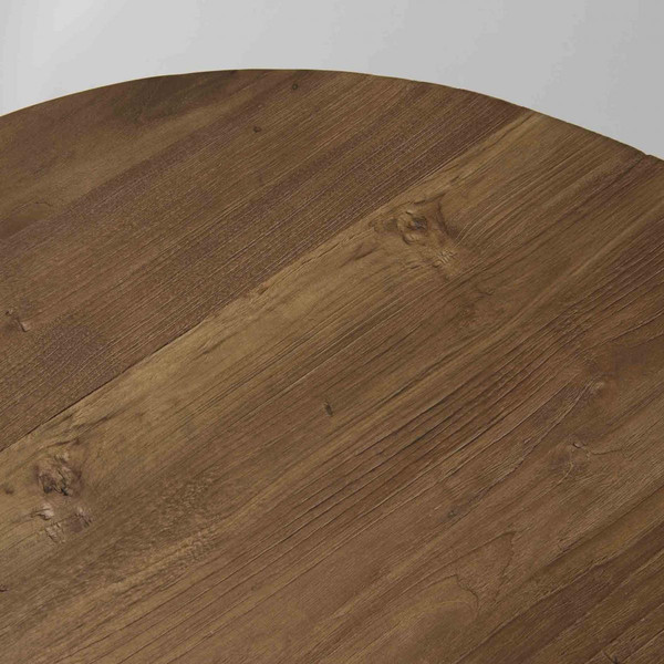 Table basse ronde 90 x 90 cm bois et métal - SIANA