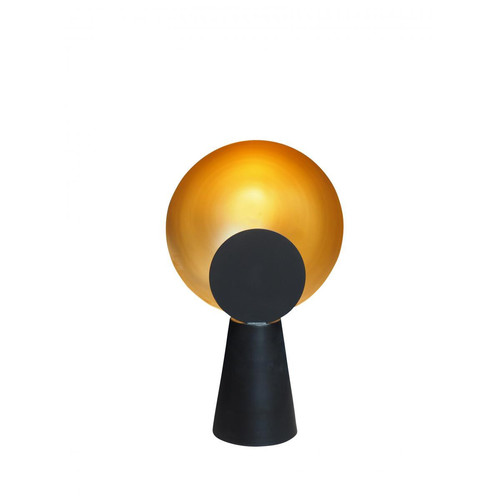 Lampe en métal noir & or SIKAS - Deco luminaire industriel