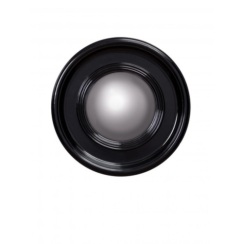 Miroir rond laqué noir CHOHE Chehoma  - Deco luminaire industriel