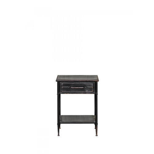 Table de chevet en métal noir PIPIN - Deco chambre adulte design