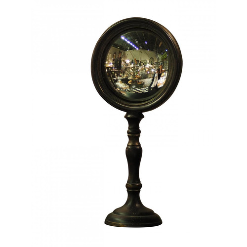 Miroir sorcière convexe sur pied KAPRI - Edition Vintage Déco et Luminaires