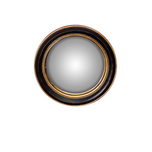 Petit miroir convexe 19cm bord or LUTIC Chehoma  - Chehoma meuble & déco