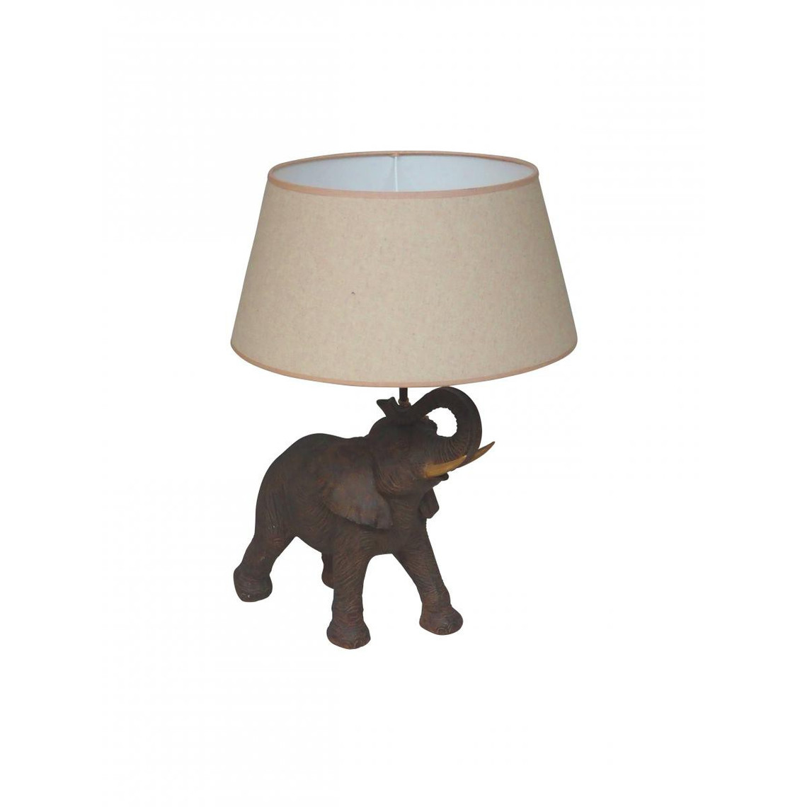 petite lampe à poser éléphant haiti