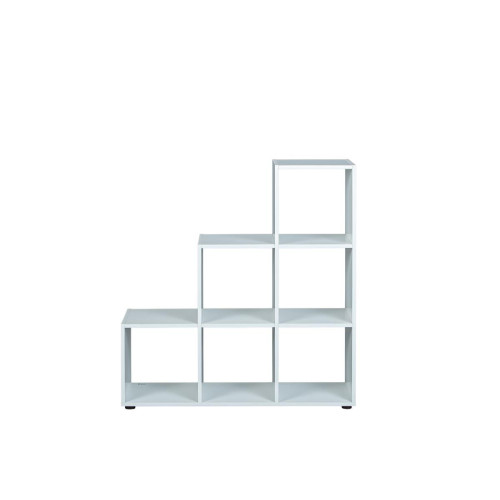 Etagère de séparation blanc CADORE 6 cases 3S. x Home  - Meuble bibliotheque design