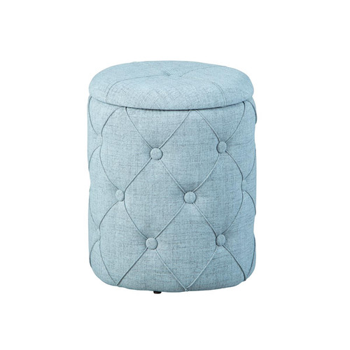  Pouf de rangement gris YAPAK  - Deco meuble design scandinave