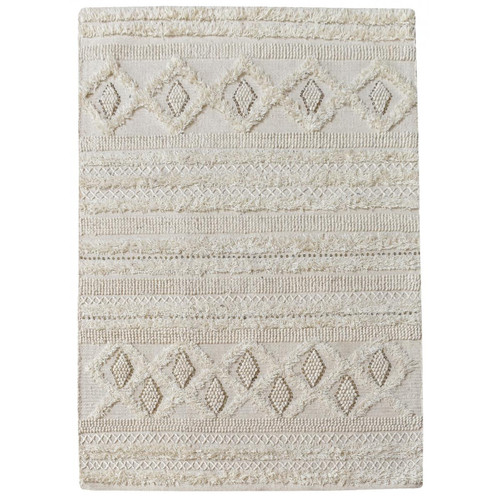 Tapis Ivoire WANEY 160x230 - 3S. x Home - Tapis rectangulaire