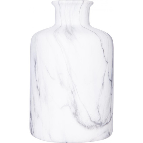 Vase Effet Marbre Contemporain VEZI - Vase blanc design