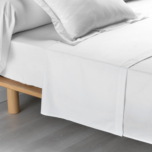 Drap Plat Blanc - Douceur d'Intérieur - Linge de lit