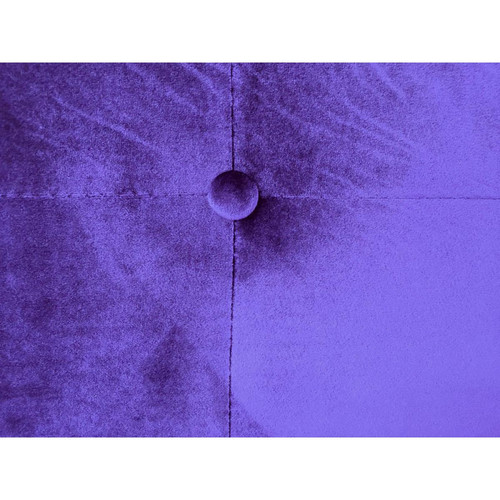 Tête de lit capitonnée 160 cm Velours Violet PACA