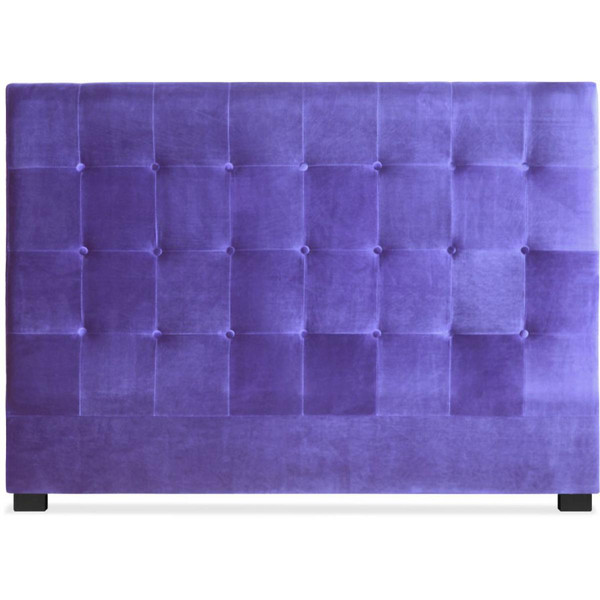 Tête de lit capitonnée 160 cm Velours Violet PACA
