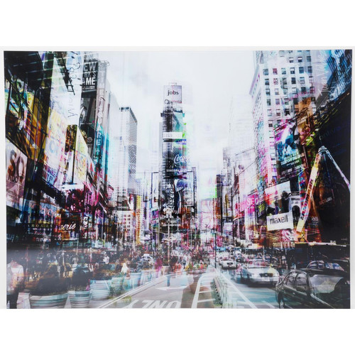 Tableau en verre Times Square Move 120x160 cm