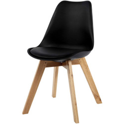Chaise Design Style Scandinave Noire ESBEN