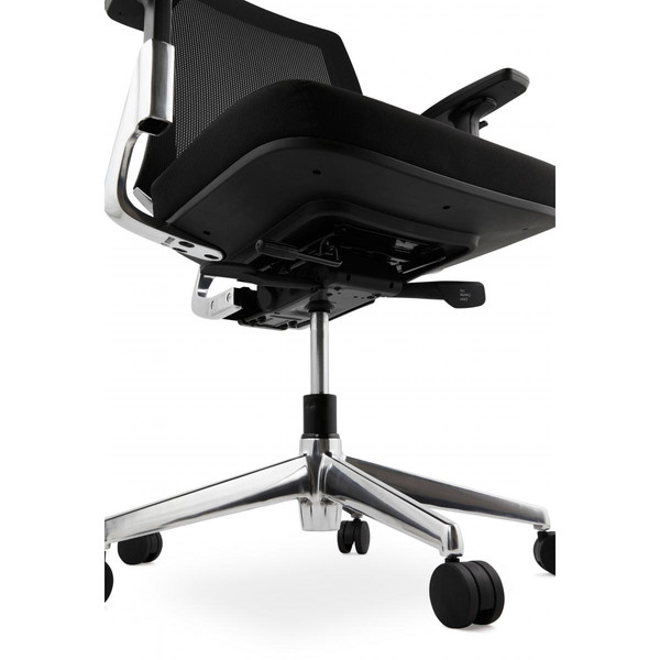Chaise de bureau noire 65x68x111 cm BELIA