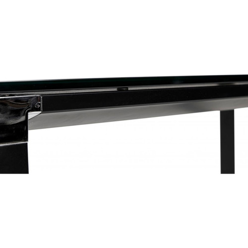 Table de bureau noire 80x160x73 cm GARNIK