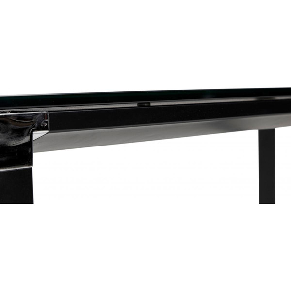 Table de bureau noire 80x160x73 cm GARNIK