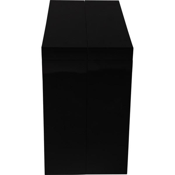 Console extensible 180cm Noir Laque LINE-BLACK