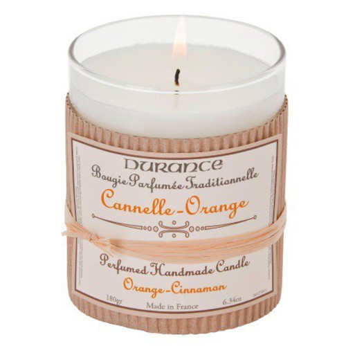 Bougie Traditionnelle DURANCE Parfum Cannelle Orange SWANN - Selection parfumee