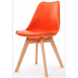 Chaise Design Style Scandinave Orange ESBEN