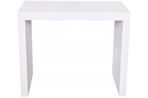 Console extensible 225cm Blanc Laque LINE-WHITE - Promos table extensible
