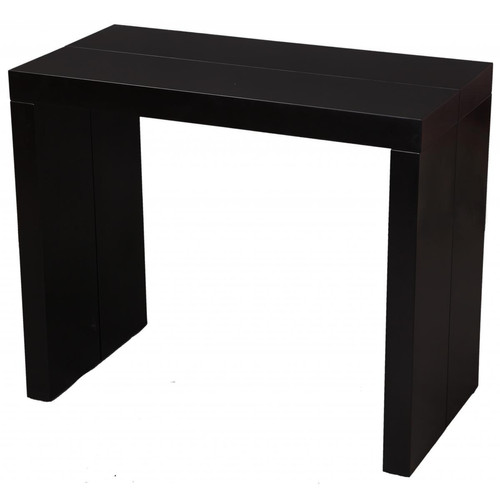 Console extensible 225cm Noir Mat LINE-BLACK 3S. x Home  - Table console noire