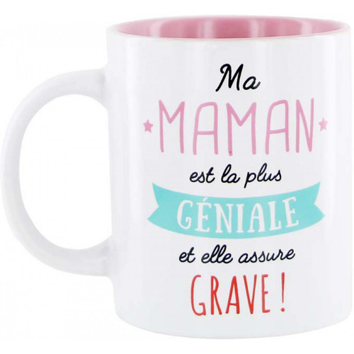 Mug En Céramique Rose Maman FAMILY - Edition contemporain