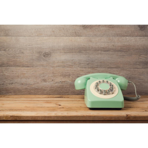 Tableau Retro Vintage Retro Telephone 80x55