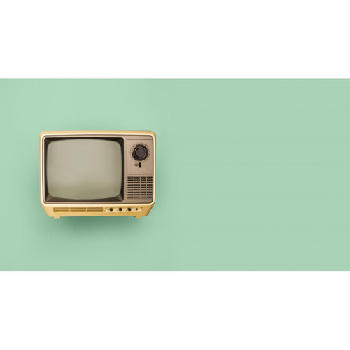 Tableau Retro vintage Retro Television 50x80 DeclikDeco  - Tableau design vert