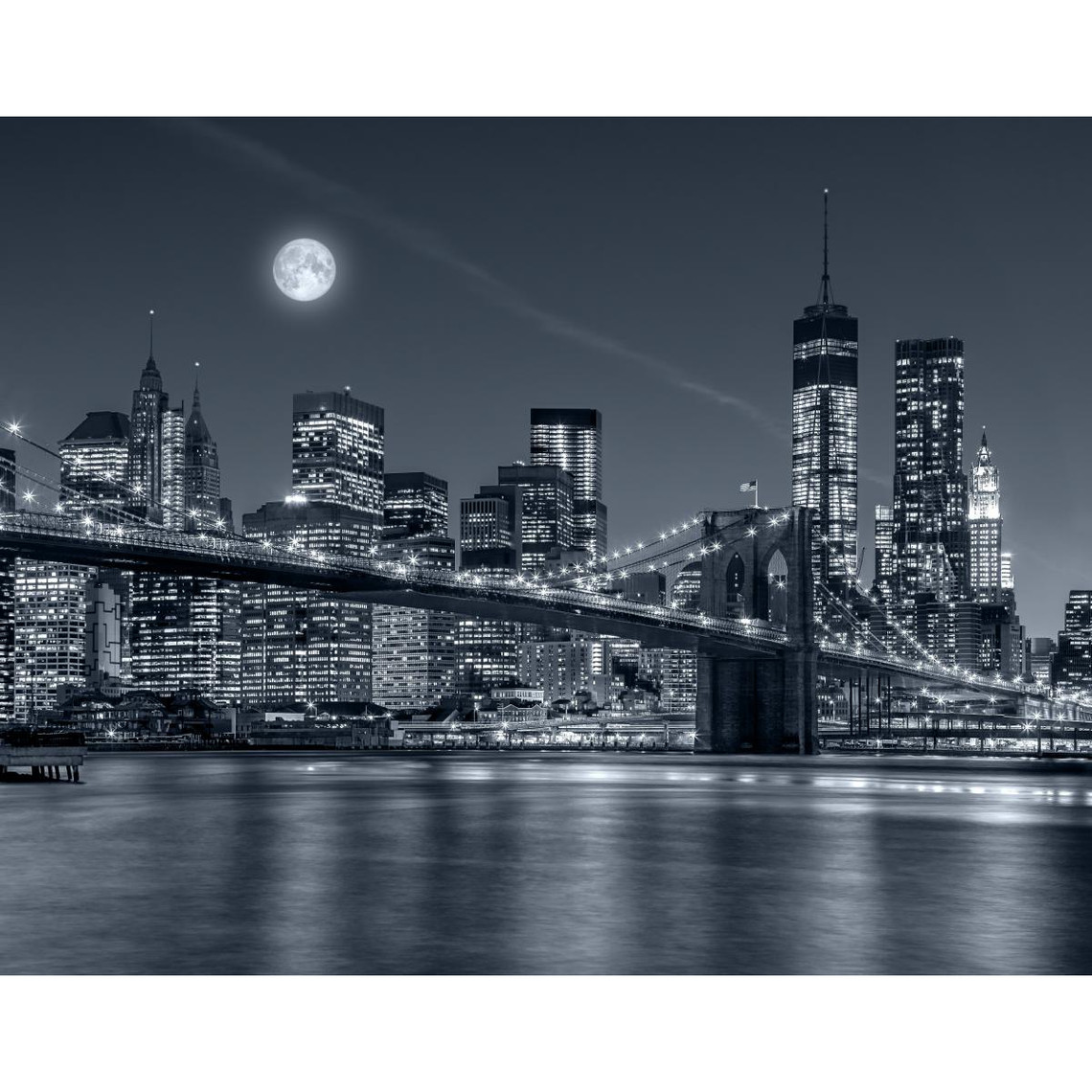 Tableau Voyage NYC At Night 80x55