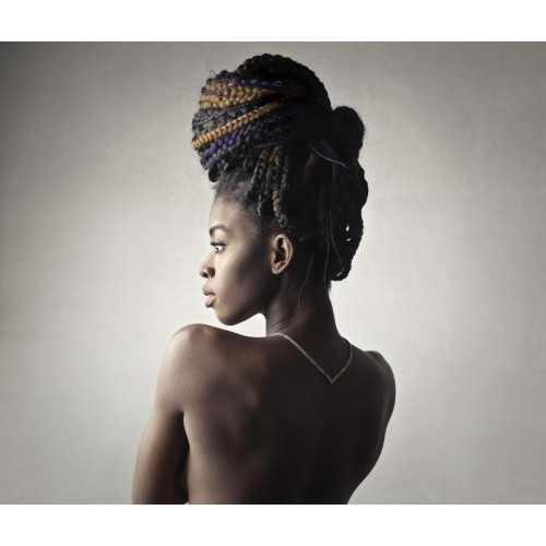 Tableau Afrique African Woman 60x60 - Tableau romantique