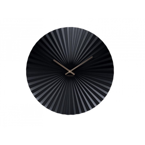 Horloge Murale En Métal Noire TIME - Horloge design noire