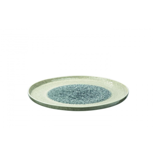 Assiette Présentation Porcelaine Gris INTI - Deco pomax