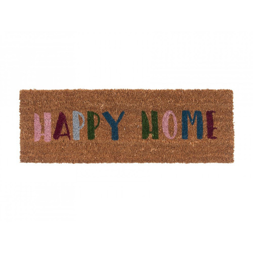 Paillasson Fibres Coco Multicolore Happy Home DESSOUK - 3S. x Home - Tapis marron