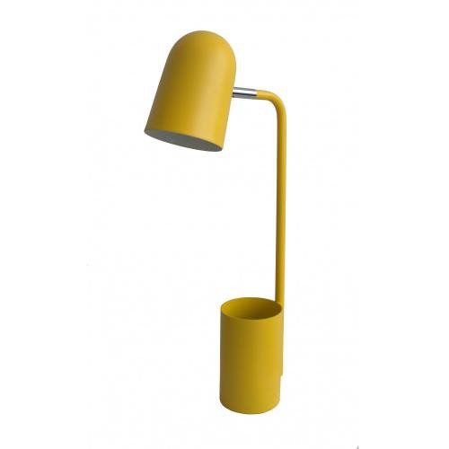 Lampe Pot Métal Jaune JUNKO - DeclikDeco - Lampe metal design